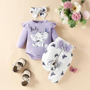 Conjunto de Elefante Lila